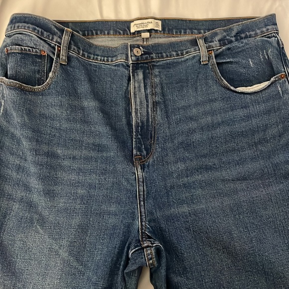 Abercrombie & Fitch Curve Love Ankle Straight Ultra High Rise jeans size 35 - Picture 9 of 9